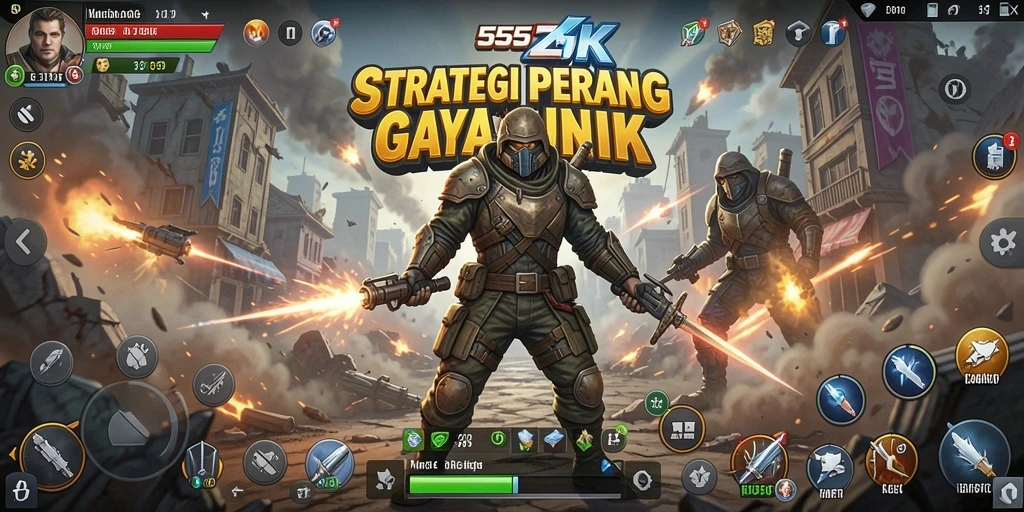Tampilan menarik dari pertempuran strategis di 555ZK.