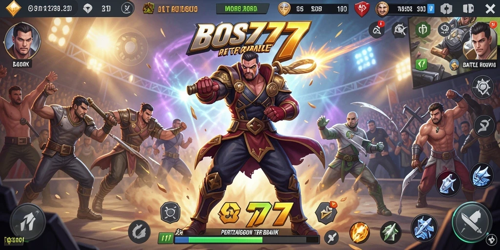 Gameplay mendebarkan dalam BOS777 dengan laga seru Battle Royale.