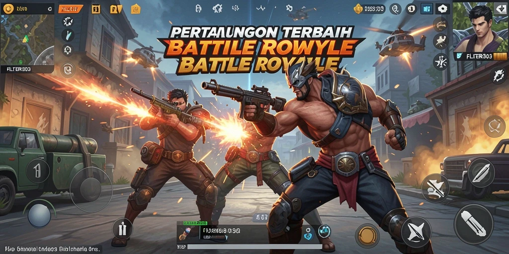Gameplay seru FILTER303 dalam pertempuran Battle Royale.