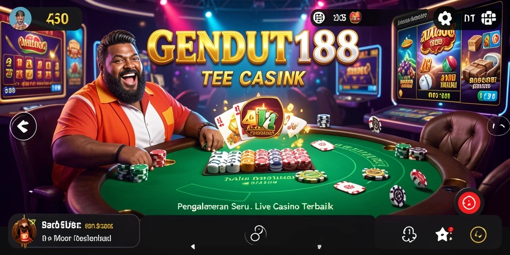 Screenshot gameplay Live Casino GENDUT188 dengan dealer langsung.