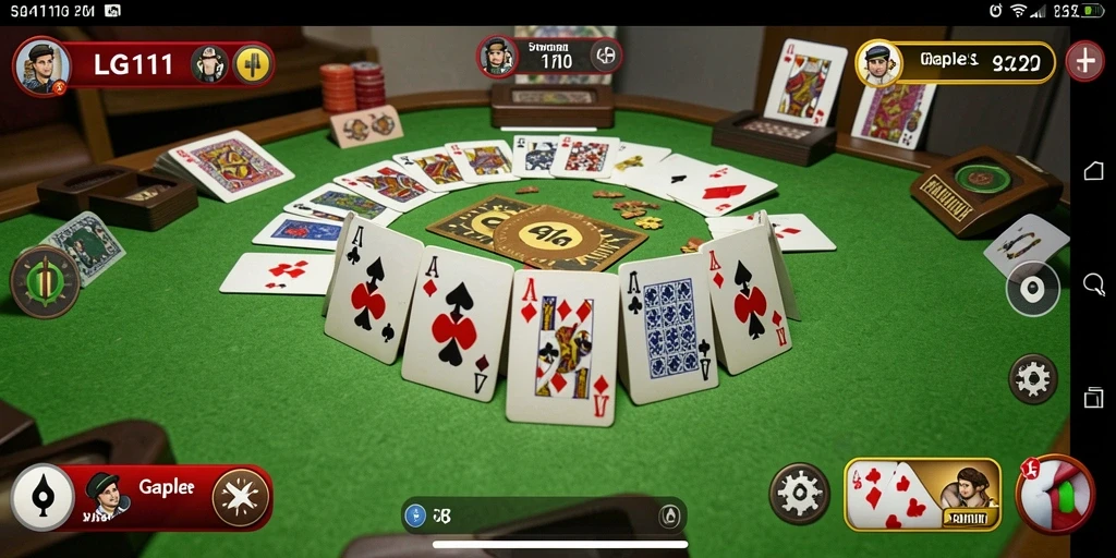 Tampilan gameplay Gaple LG111 yang menarik dan interaktif.