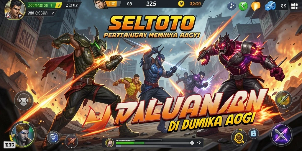 Tangkapan layar gameplay SELTOTO menampilkan aksi seru dalam pertarungan.
