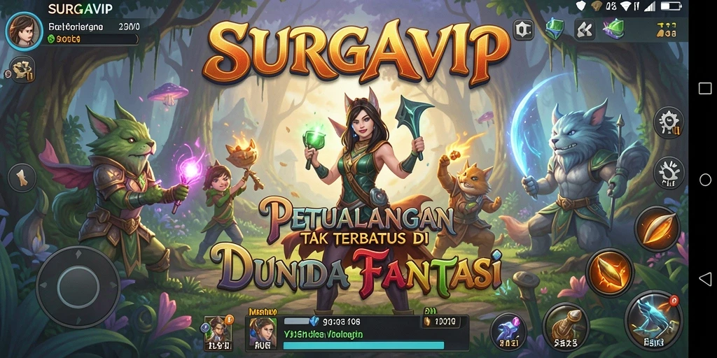 Tangkapan layar menunjukkan tampilan menarik dari gameplay petualangan.